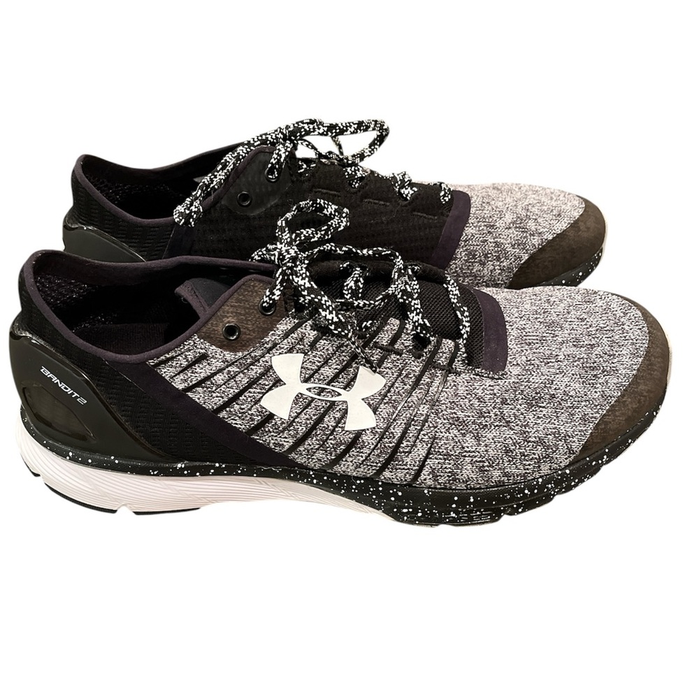 Under Armour Charged Bandit 2 Men’s Running Shoes Size 11 Black Gray EUC